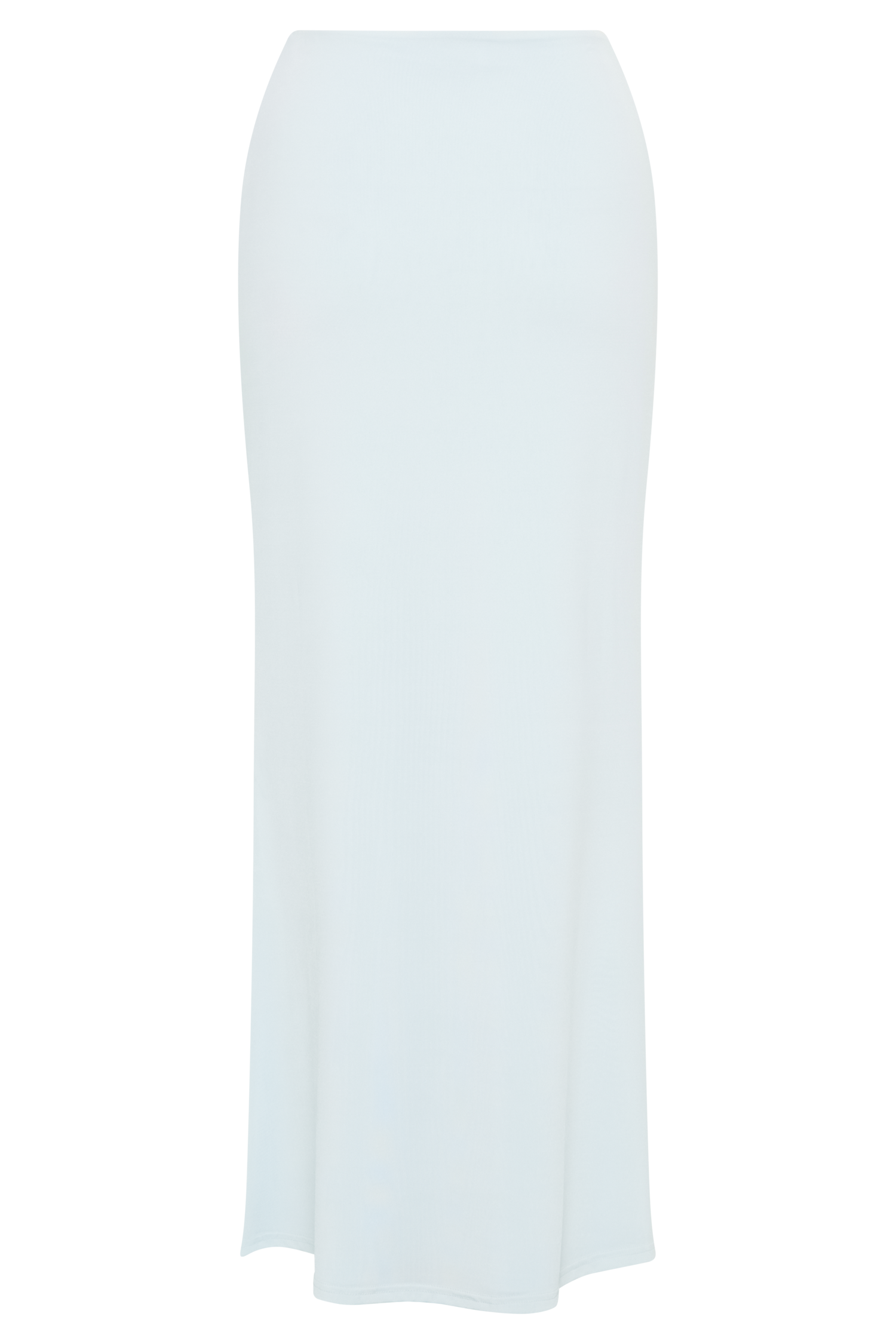 Bruna Slinky Fishtail Maxi Skirt - Sky Blue、mySite、solidvoid