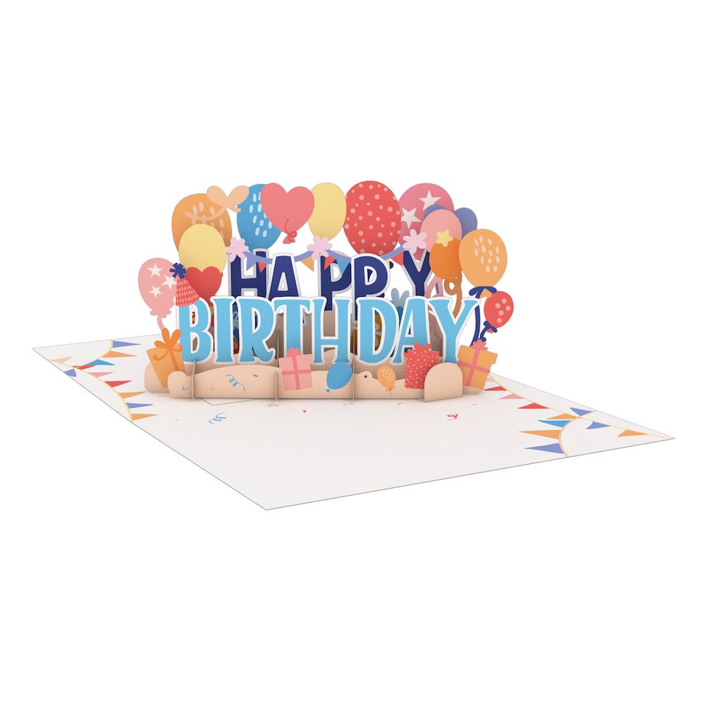 Happy Birthday Gifts: Paperpop® Card、mySite、solidvoid