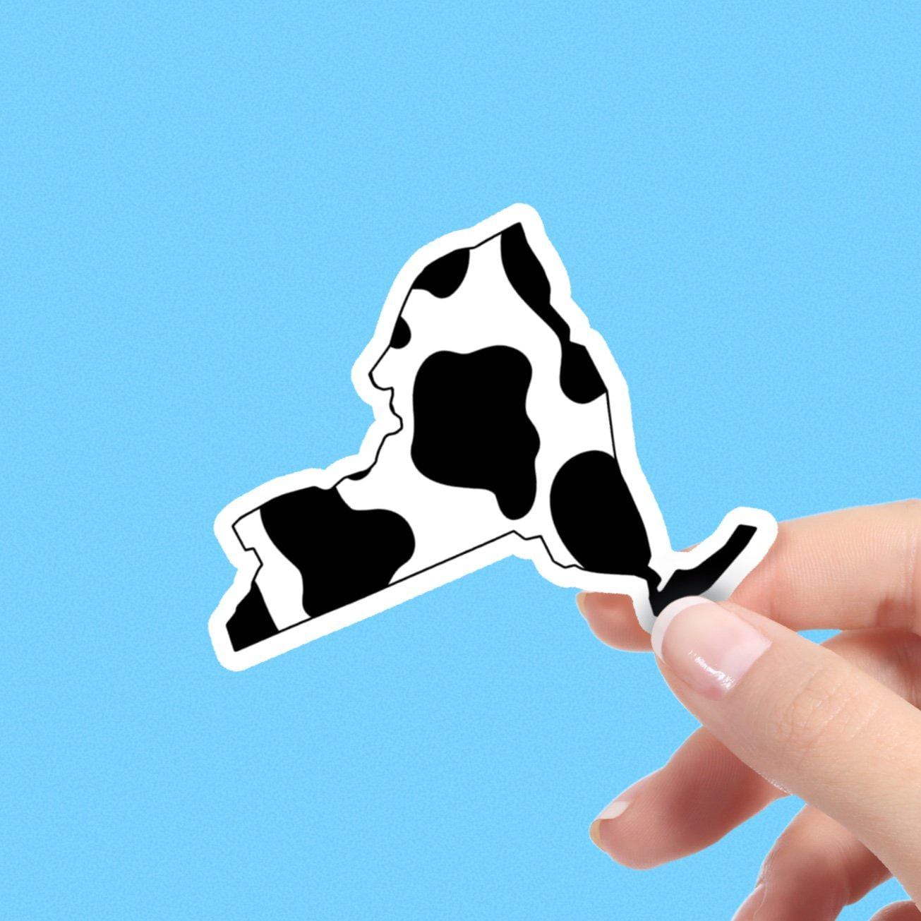  New York Cow Pattern Sticker、mySite、elrpsem3k