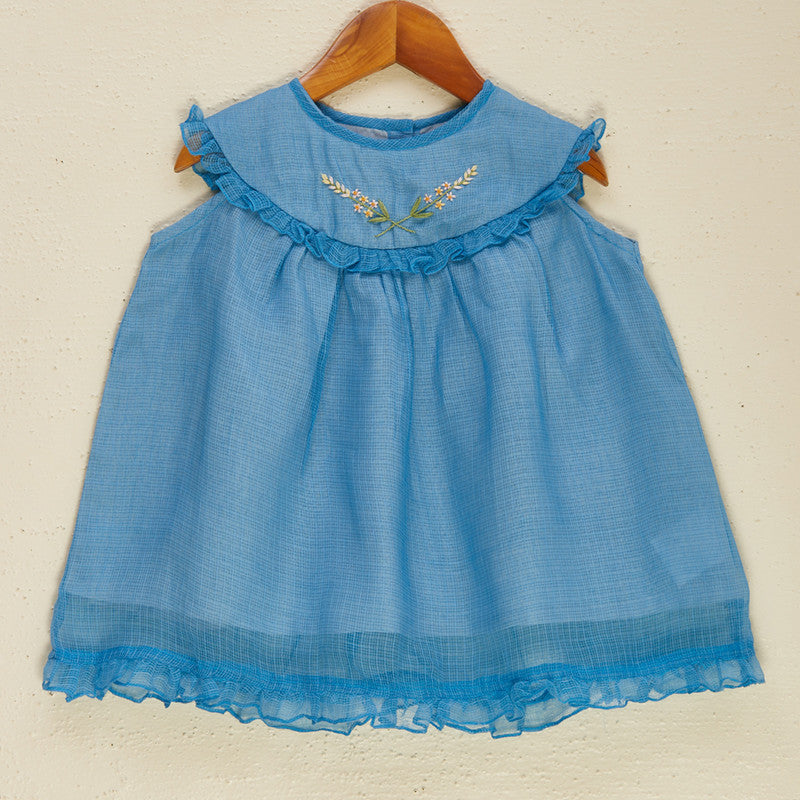 Kota Cotton Embroidered Romper For Kids | Blue、mySite、camillekostekn