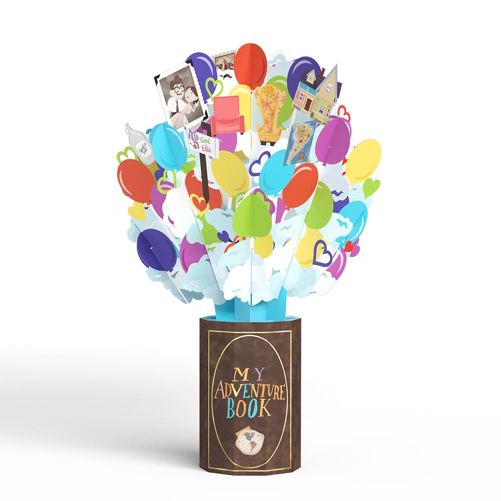Disney and Pixar Up Birthday Adventures Pop-Up Card & Bouquet Bundle、mySite、solidvoid