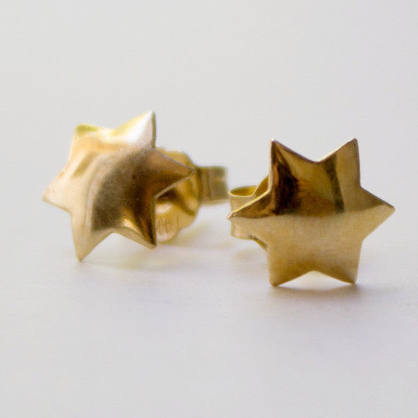 Star of David Earrings in Yellow Gold、mySite、topwebapps