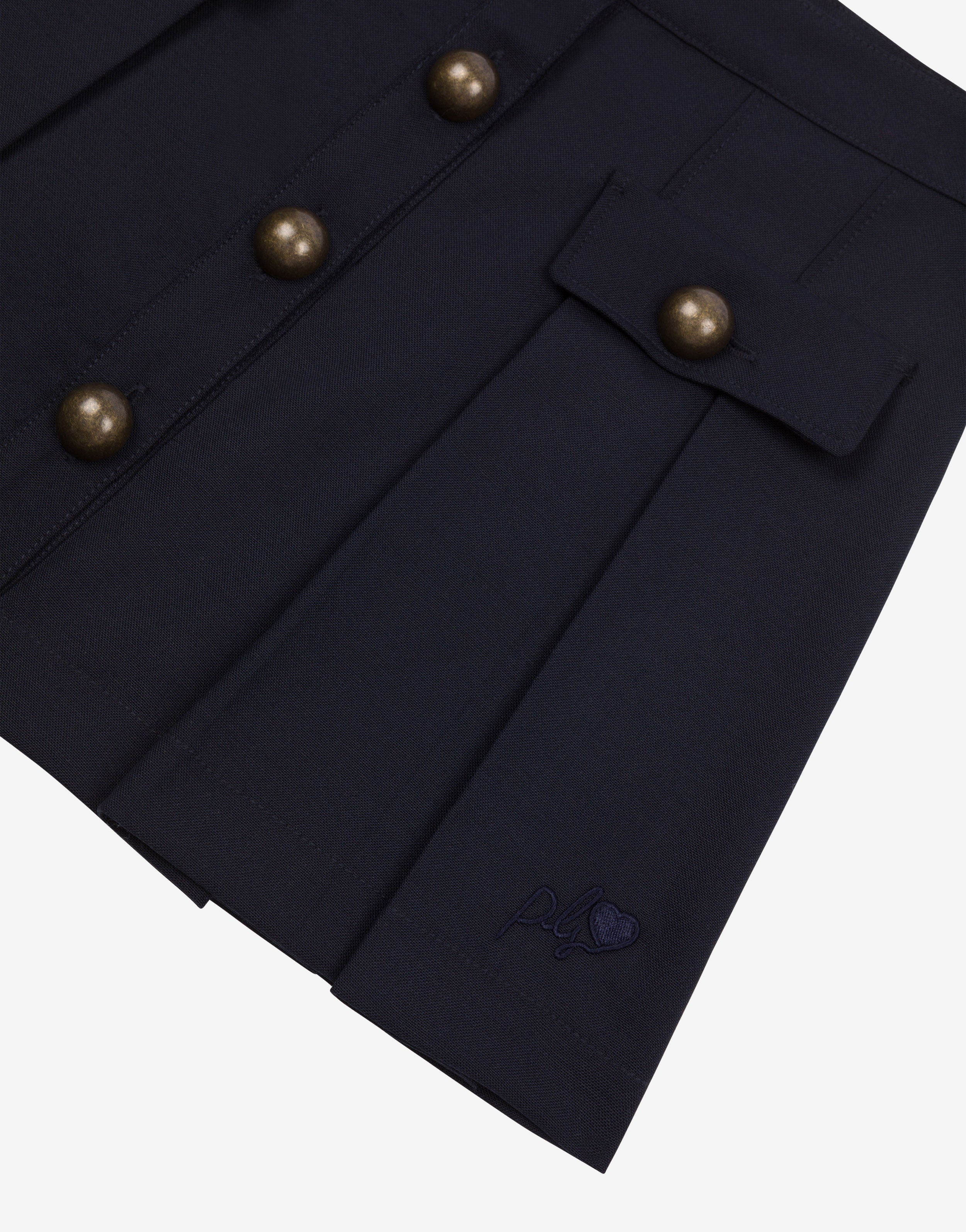 Kids gonna a pieghe con bottoni、mySite、aoinhome