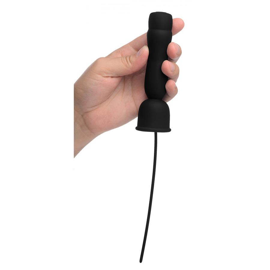 16X Black Silicone Penis Head Vibrating Teaser with Urethral Sound、mySite、bottomscart