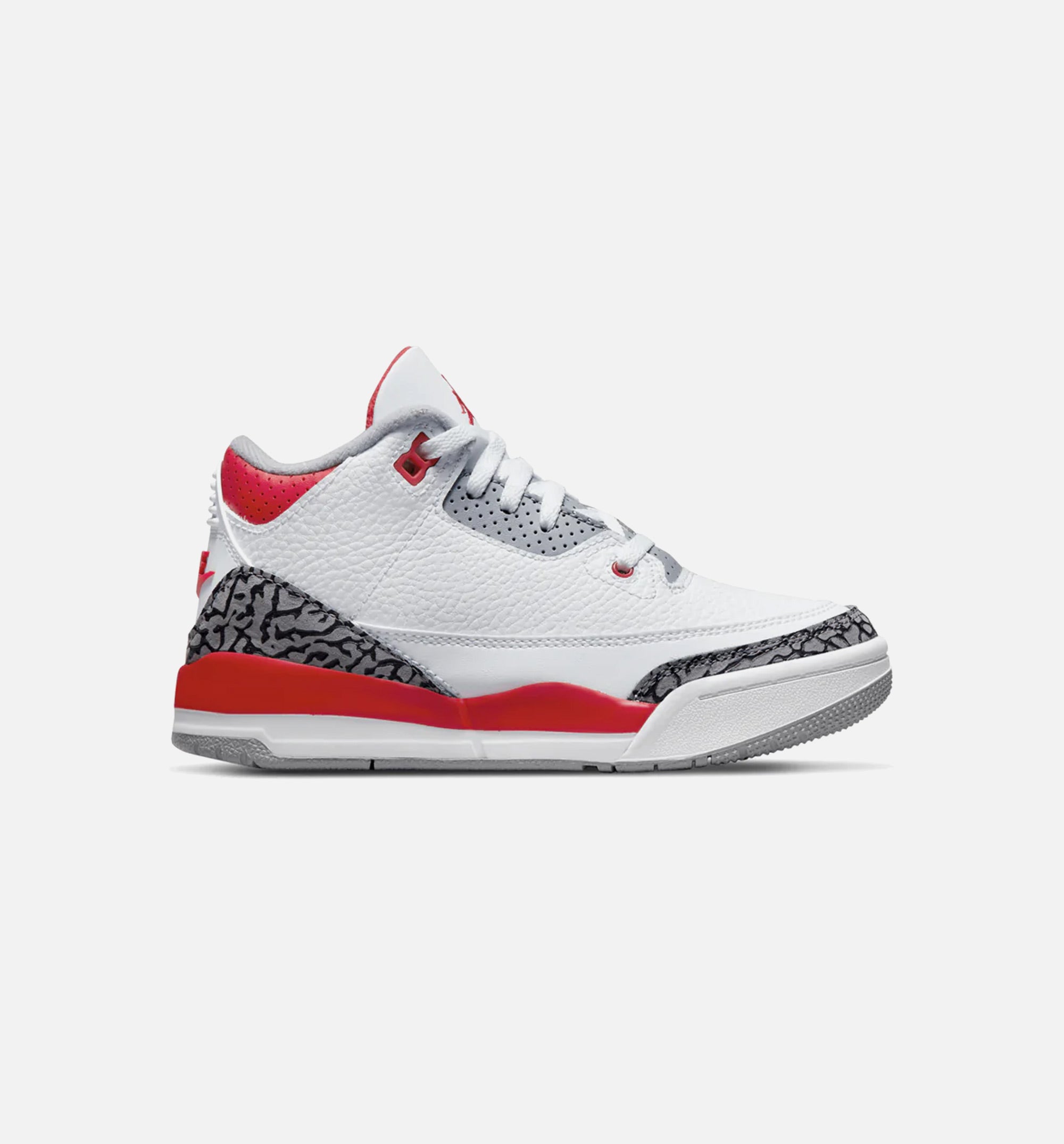 Air Jordan 3 OG Fire Red Preschool Lifestyle Shoe - White/Red Free Shipping、mySite、dreamappss