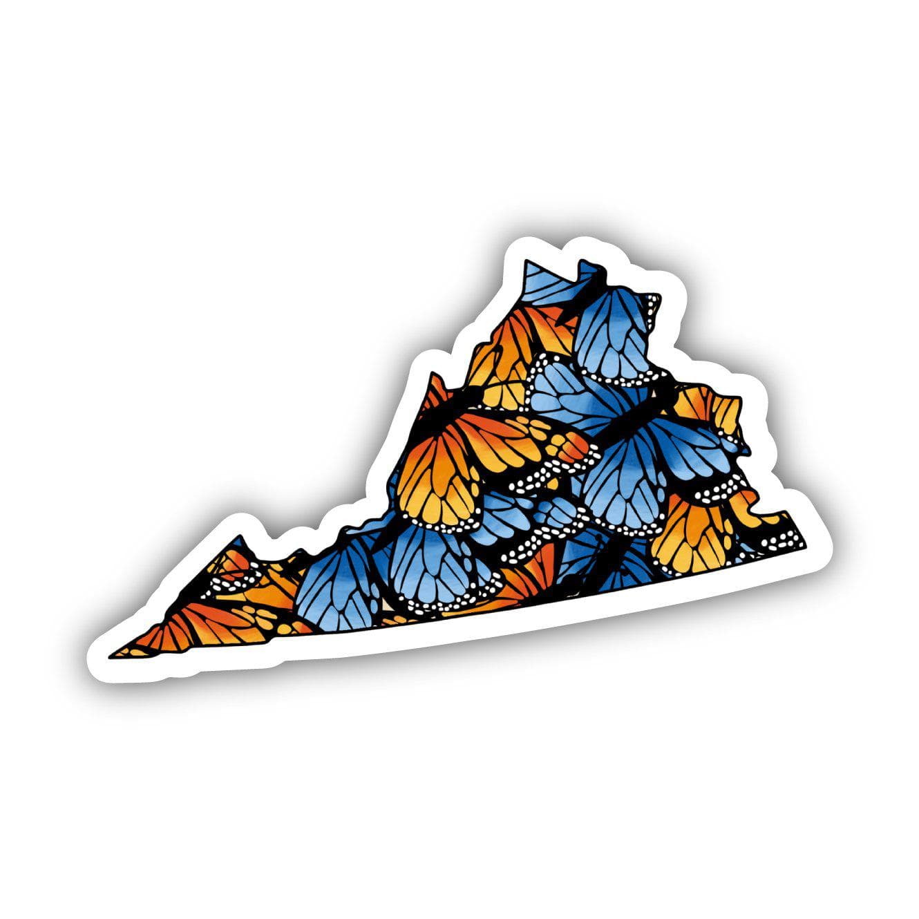  Virginia Butterfly Pattern Sticker、mySite、elrpsem3k