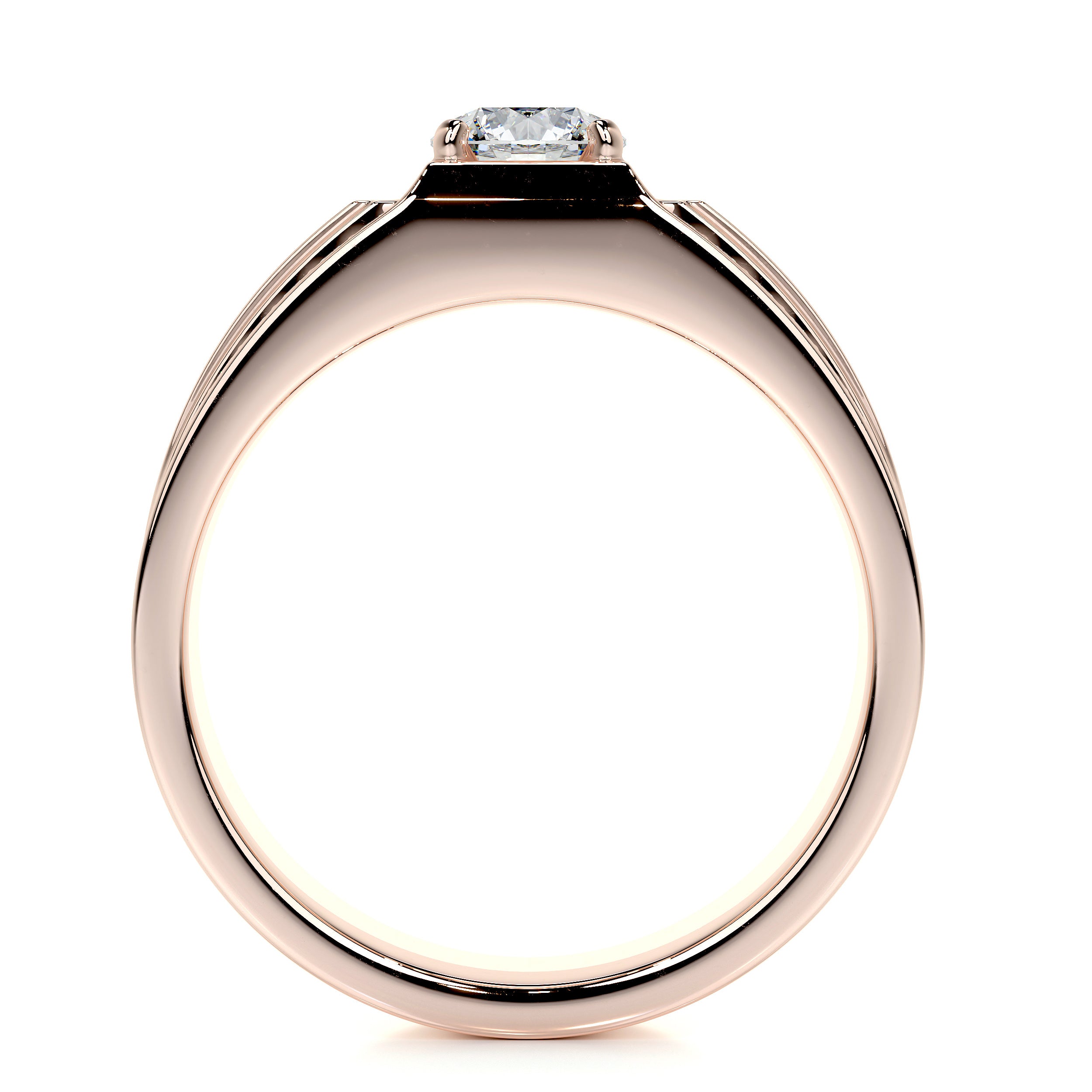 Raquel Lab Grown Diamond Wedding Band (1.25 Carat) -14K Rose Gold、mySite、hinf8tx79