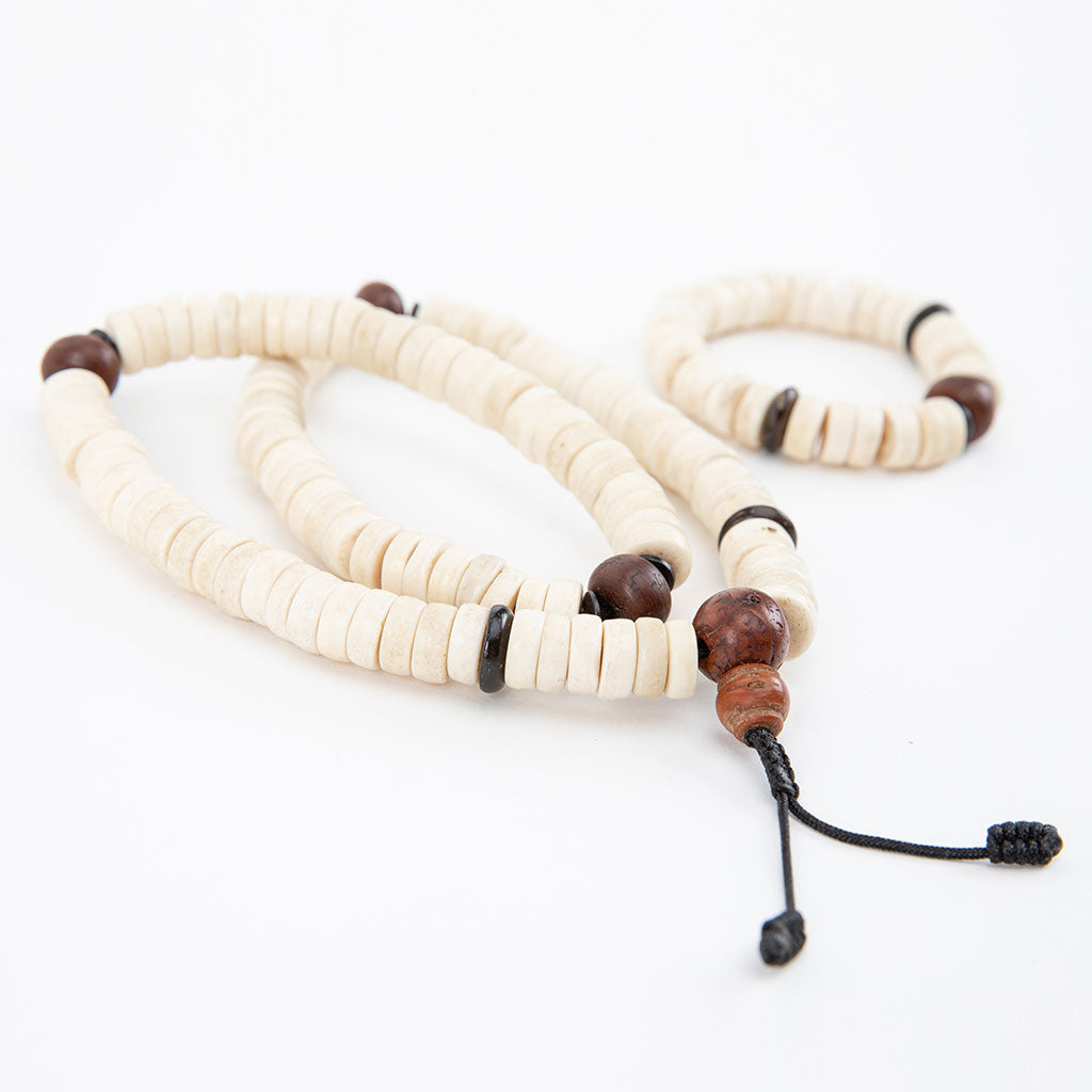 Yak Bone & Bodhi Seed Mala Set、mySite、topwebapps