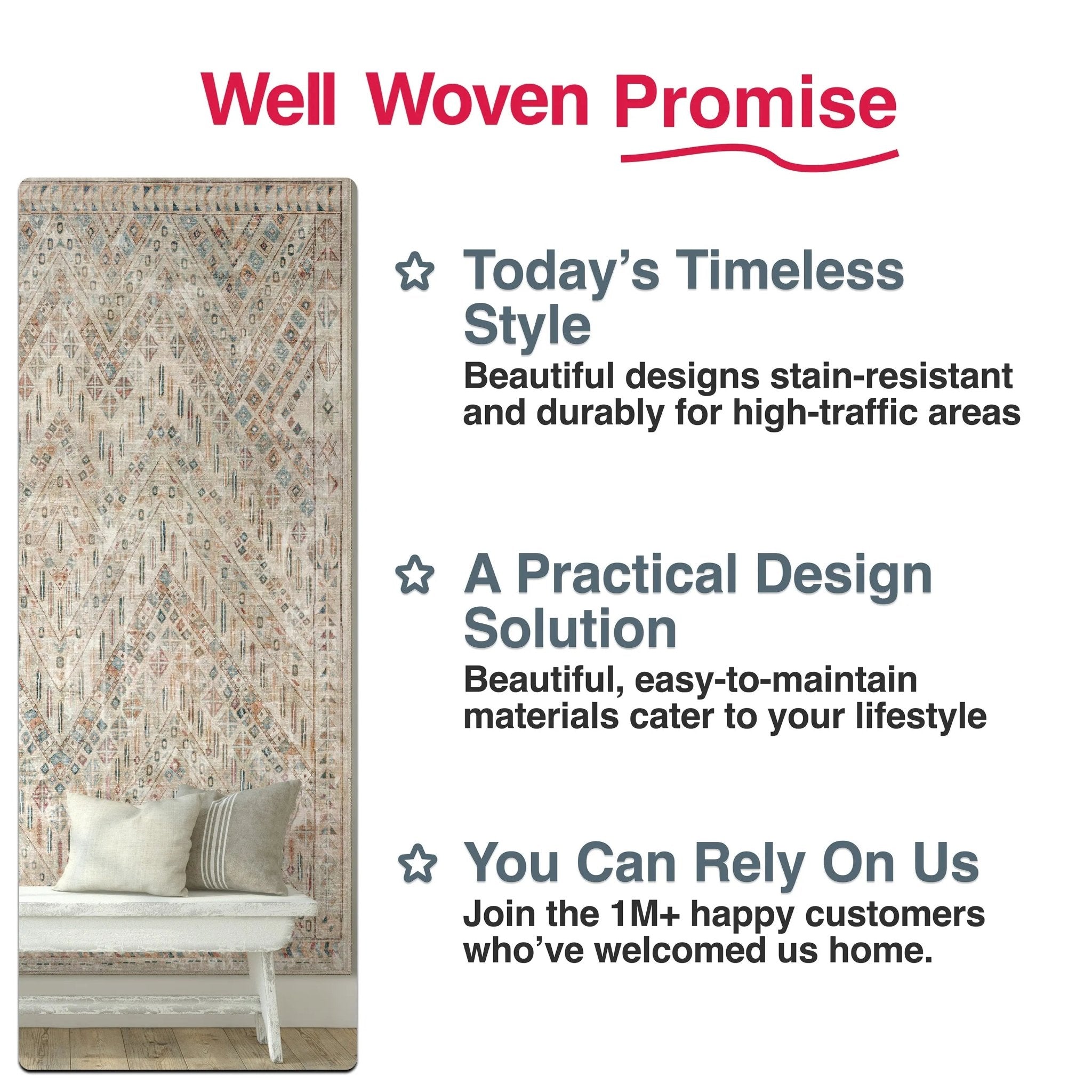 Anya Vintage Tribal Chevron Ivory Flat-Weave Rug、mySite、gigharbornorthrealestate