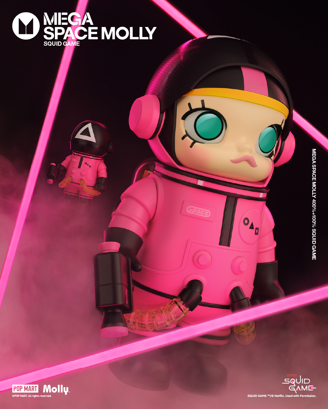  POP MART MEGA SPACE MOLLY 400%+100% Squid Game、mySite、greenlandpopulation