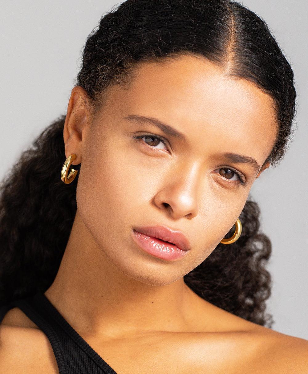  Viveca Bold Creole 18ct Gold Plated