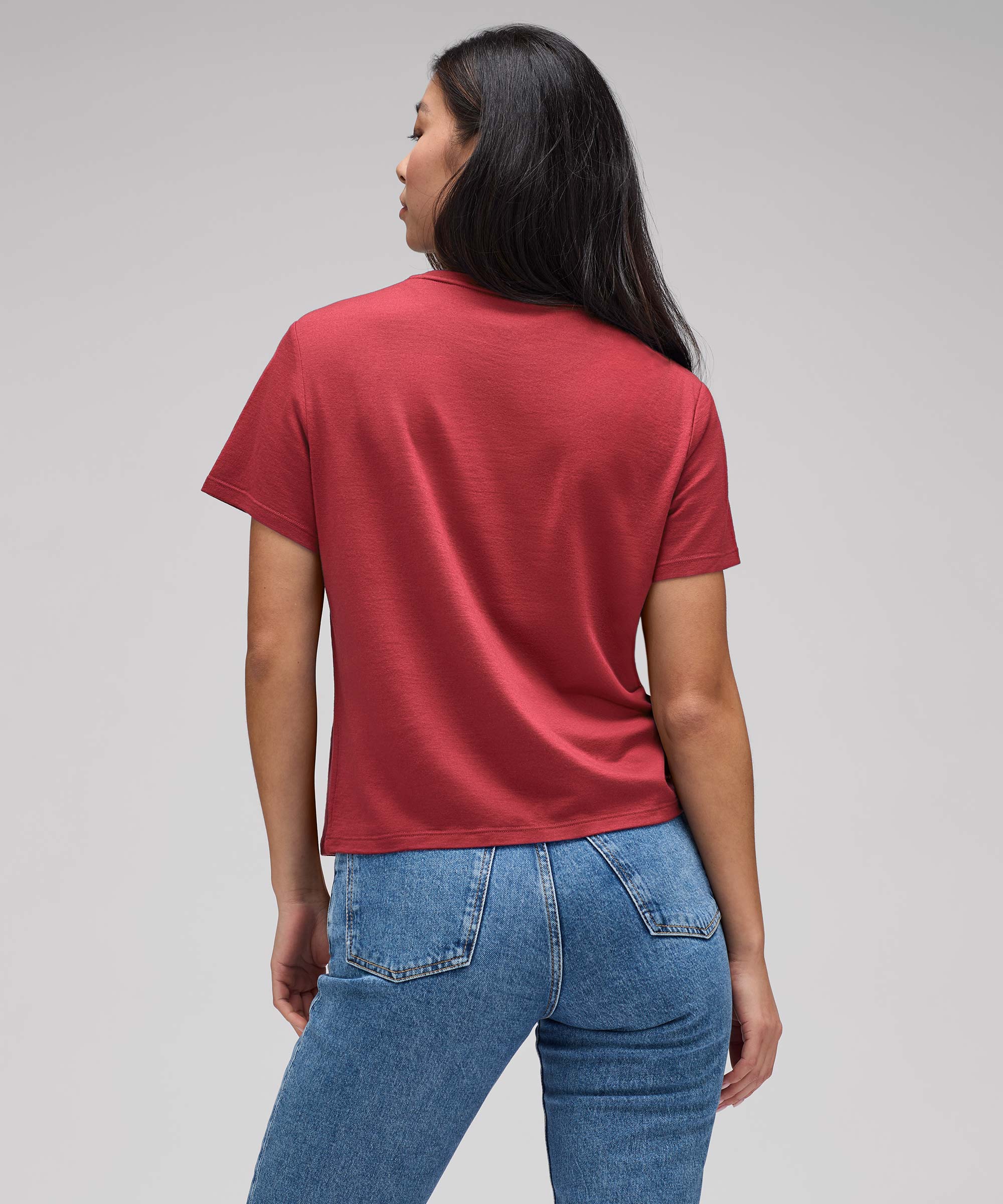Women's Merino Boxy Pocket Tee、mySite、noshort