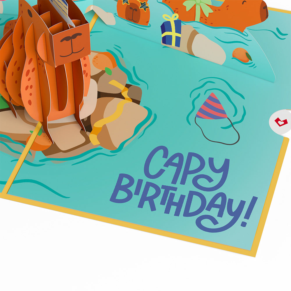 Capybara Birthday Pop-Up Card、mySite、solidvoid