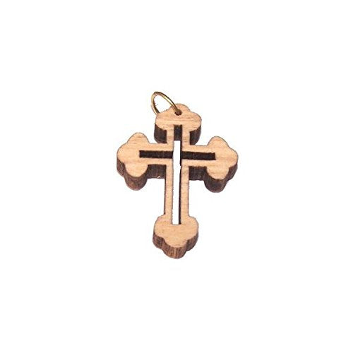 Olive wood Eastern Cross Laser Pendant(3.1x2.4 cm or 1.2x0.94)、mySite、topwebapps