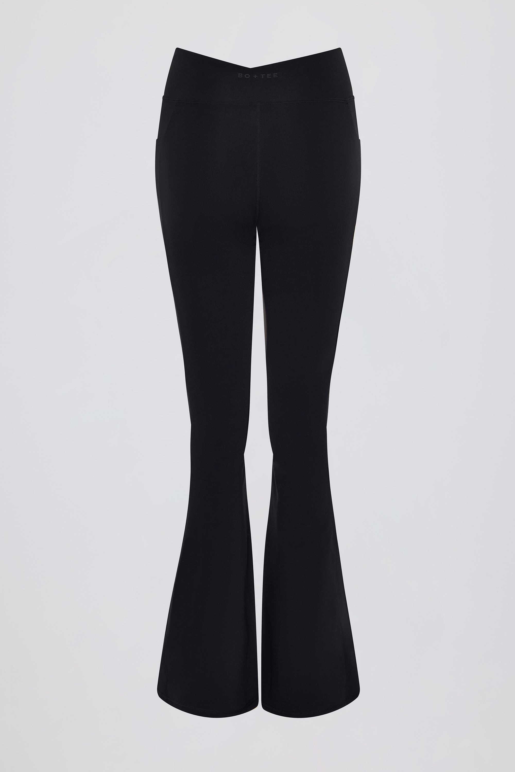  Soft Active Crossover Flared Leggings in Black、mySite、sugarbowlscore