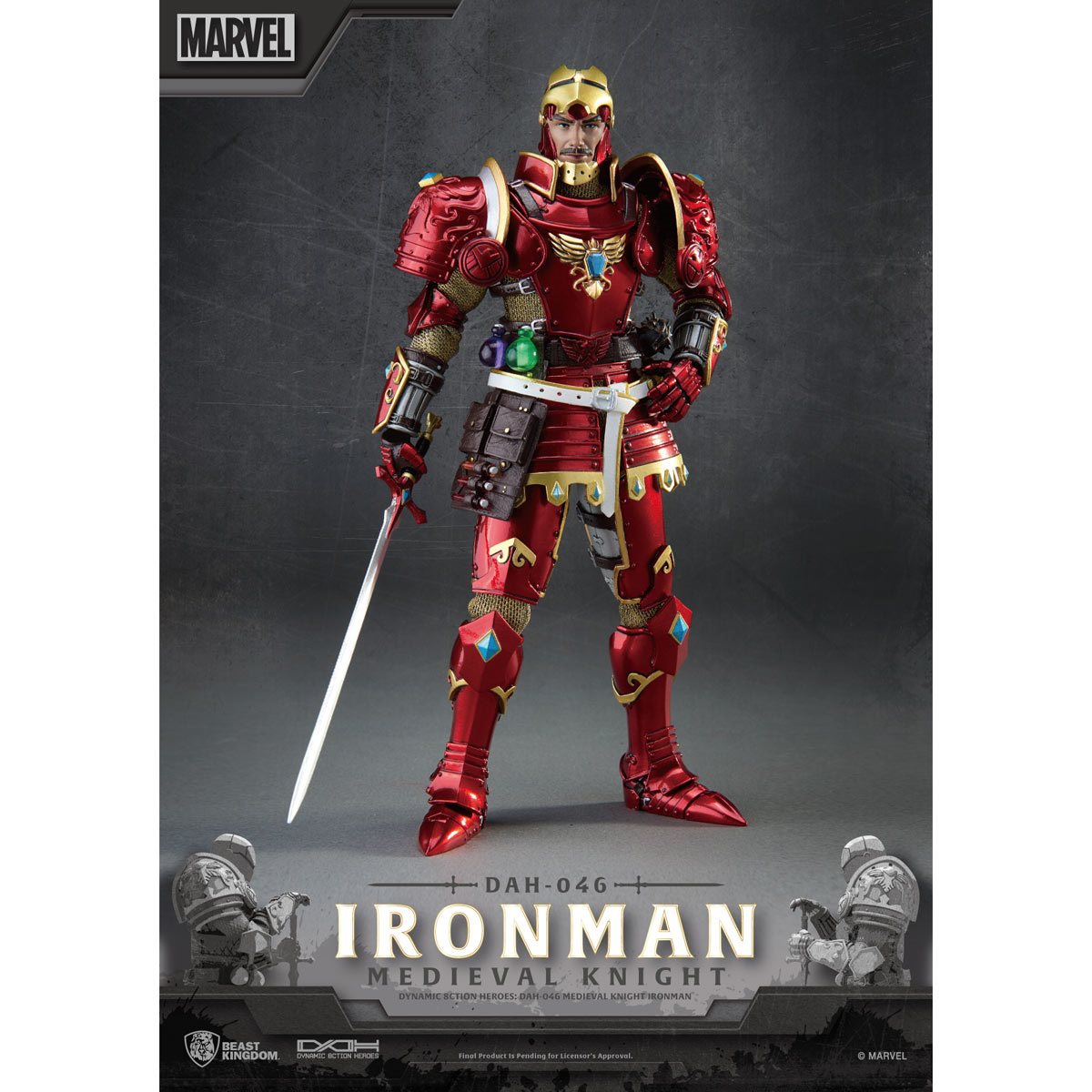 Marvel Dynamic 8ction Heroes DAH-046 Medieval Knight Iron Man、mySite、hgirdovlk