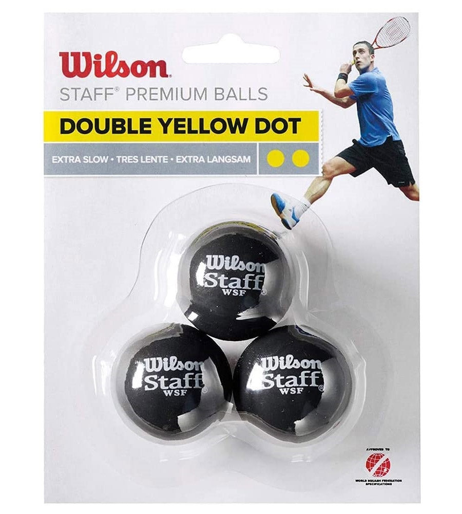 Wilson Staff Double Yellow Dot Squash Balls (Case of 72 Balls)、mySite、neckold