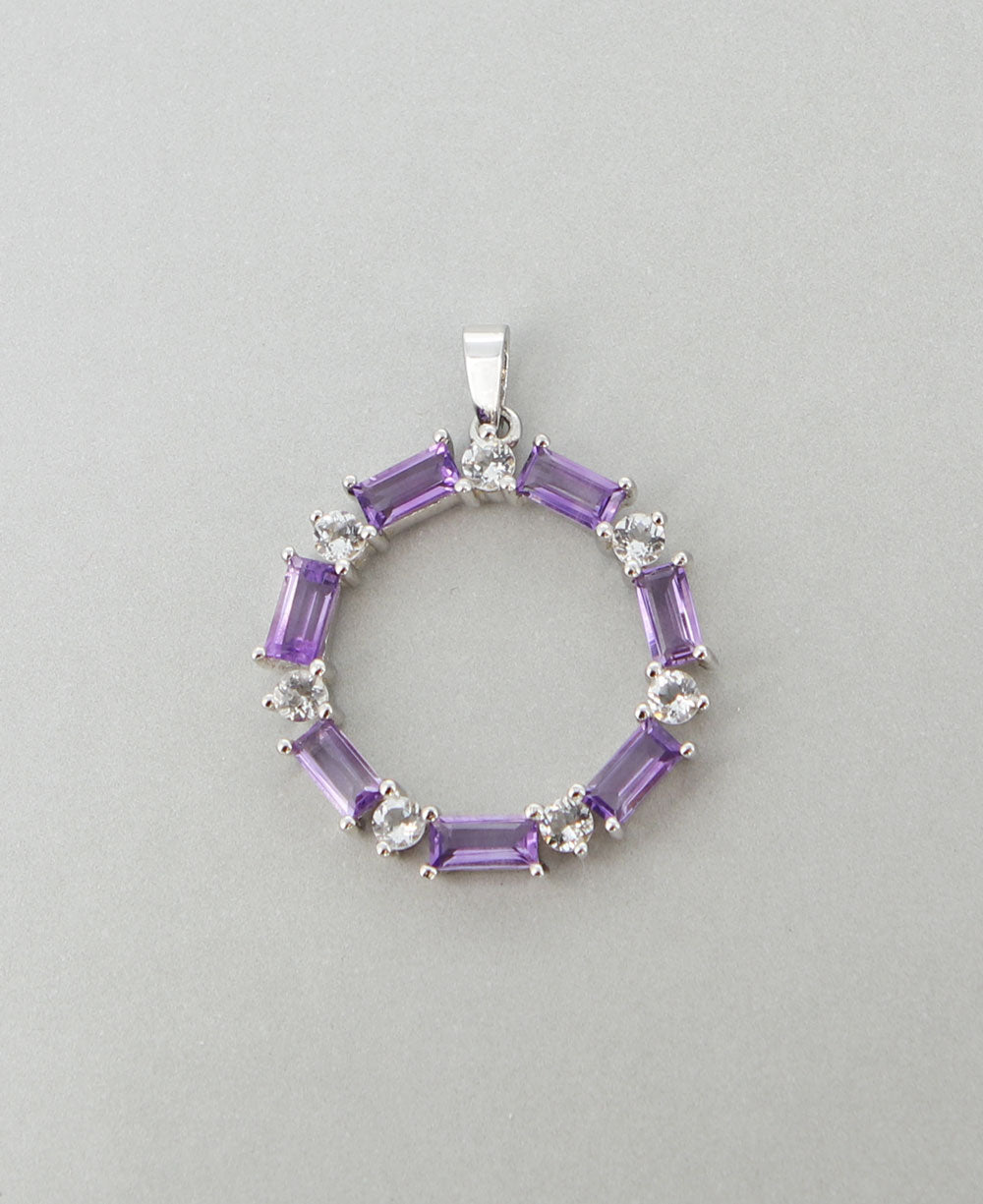 Premium Wheel of Tranquility Amethyst Sterling Pendant、mySite、topwebapps