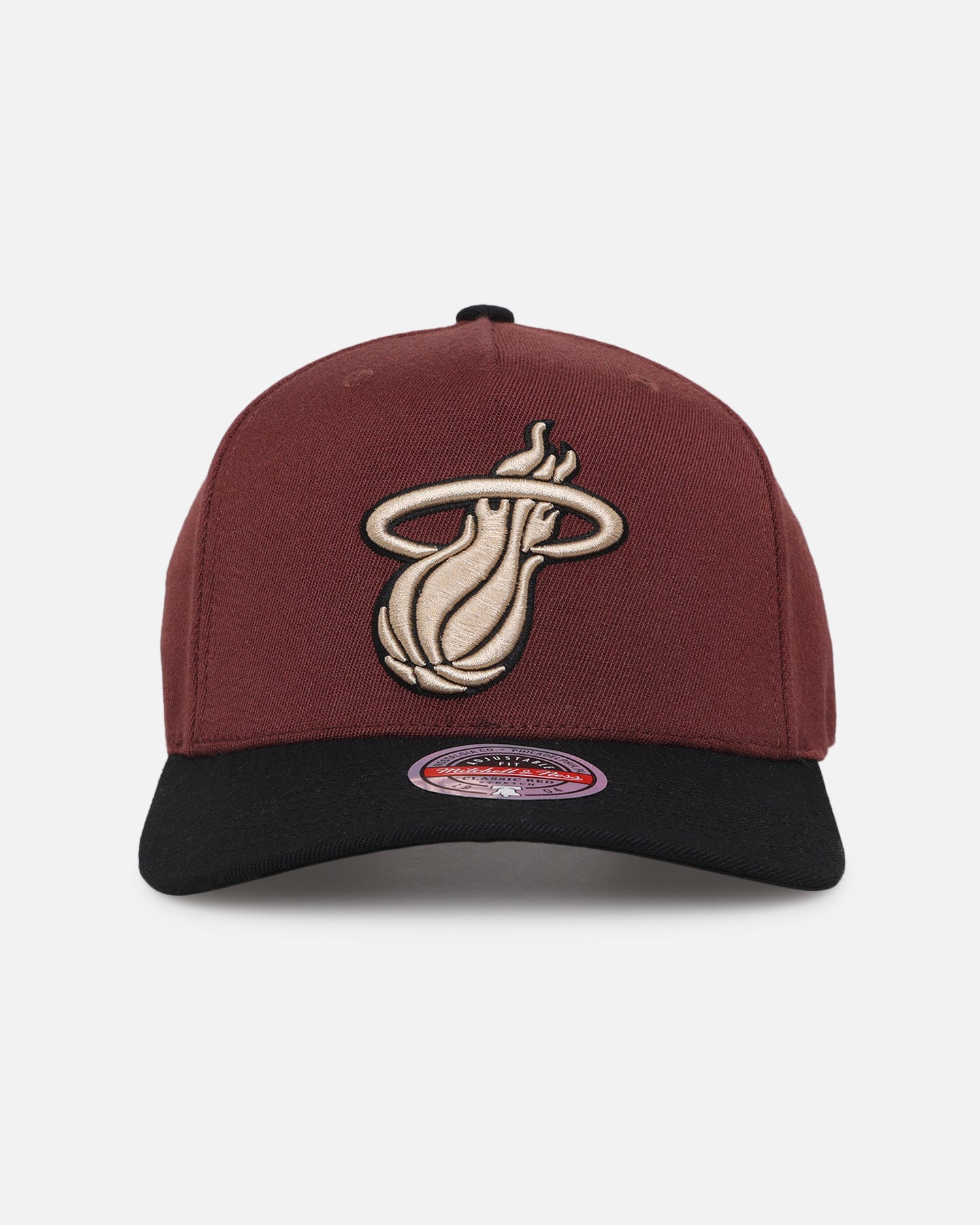 Mitchell & Ness Miami Heat 'Vintage Burgundy' MVP Snapback Burgundy、mySite、zt4zffjzw