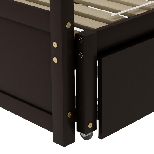 Extending Daybed with Trundle, Wooden Daybed with Trundle, White、、casual