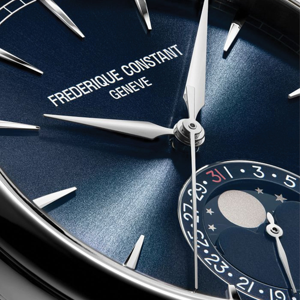  Manufacture Classic Moonphase Date Automatic 40mm - Blue on Leather Strap