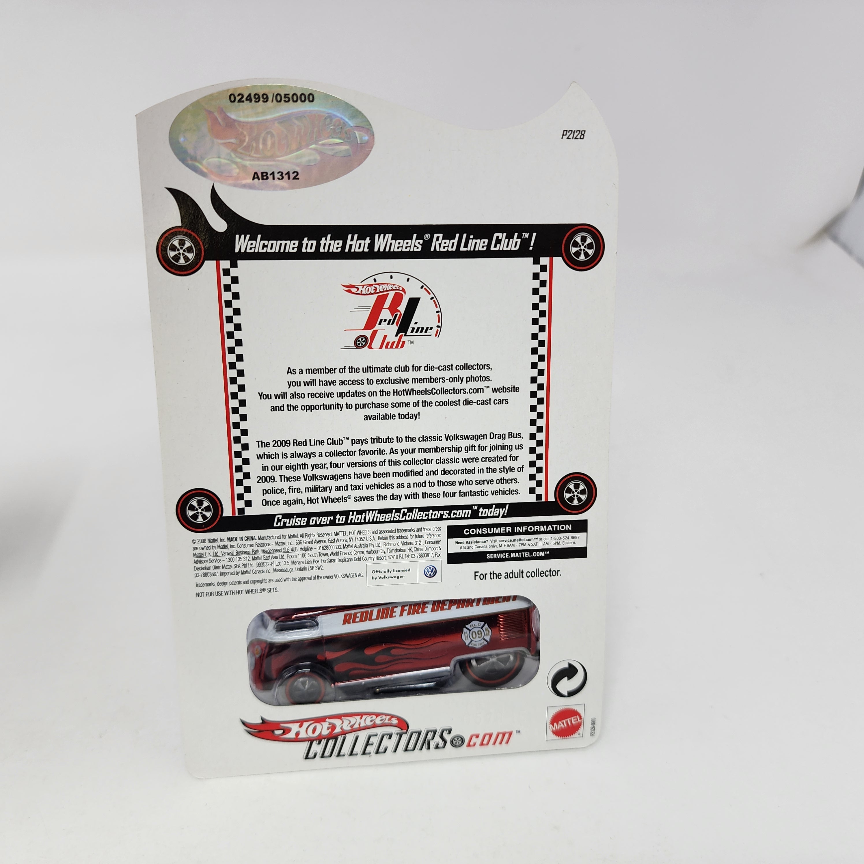 Volkswagen Drag Bus Redline Fire Department * Hot Wheels Red Line Club RLC Exclusive、mySite、hgirdovlk