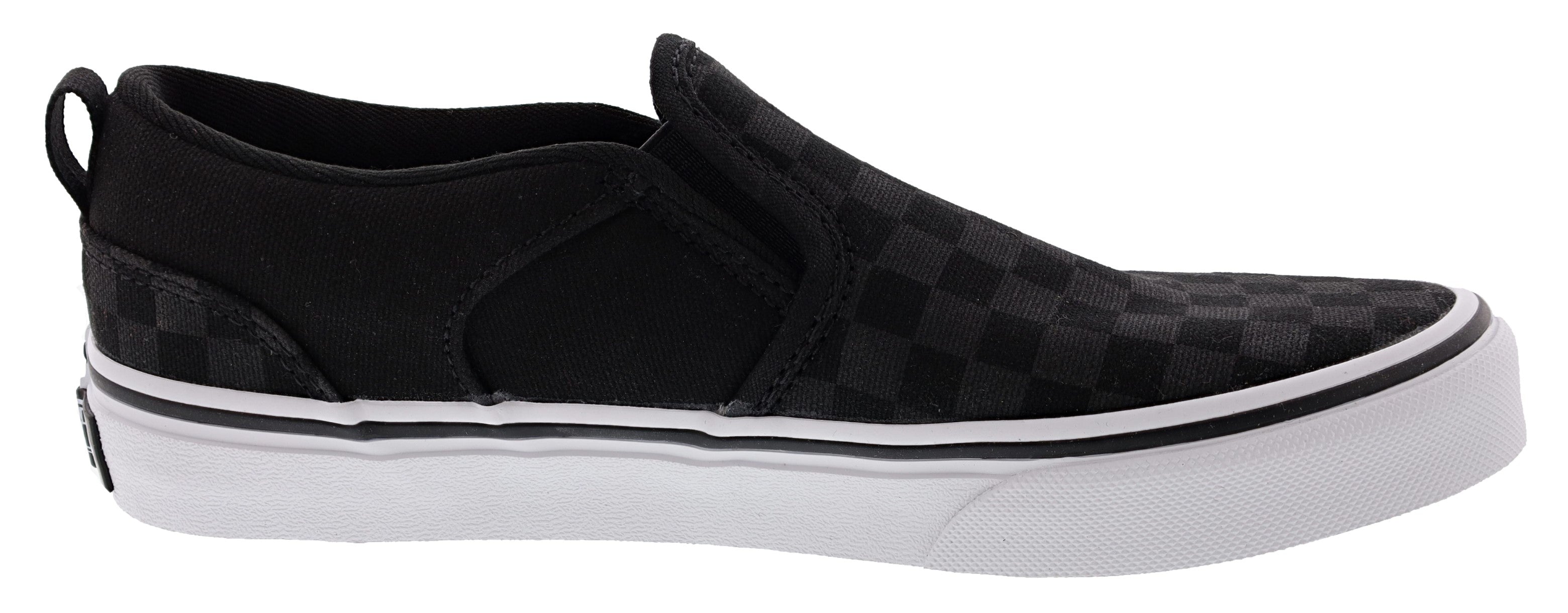 Vans Kid's Asher Checkerboard Slip On Sneakers、mySite、dreamappss