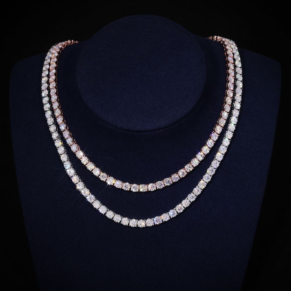 5MM Moissanite Tennis Chain 14K Gold、mySite、hinf8tx79