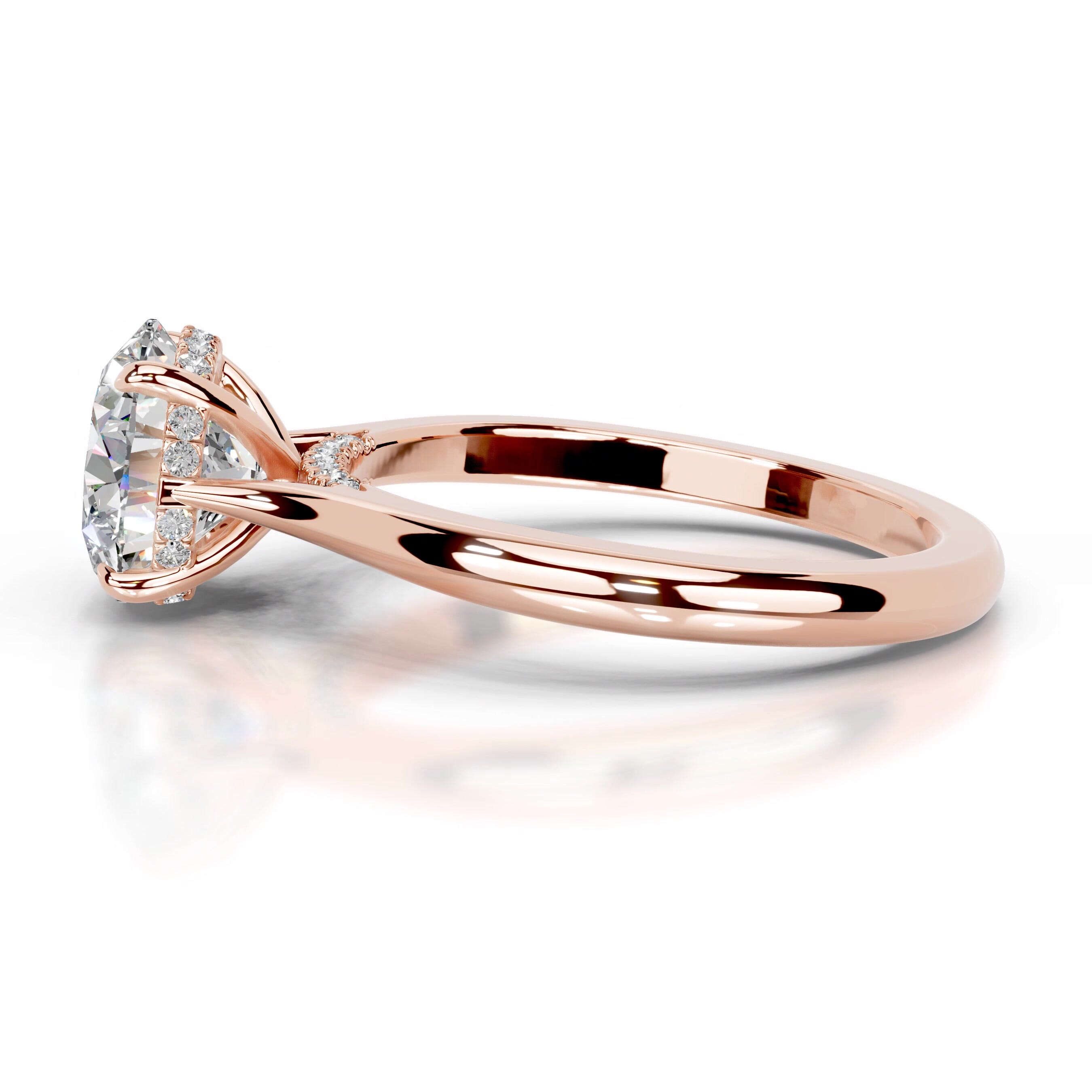 Kiara Moissanite & Diamond Ring - 14K Rose Gold、mySite、hinf8tx79