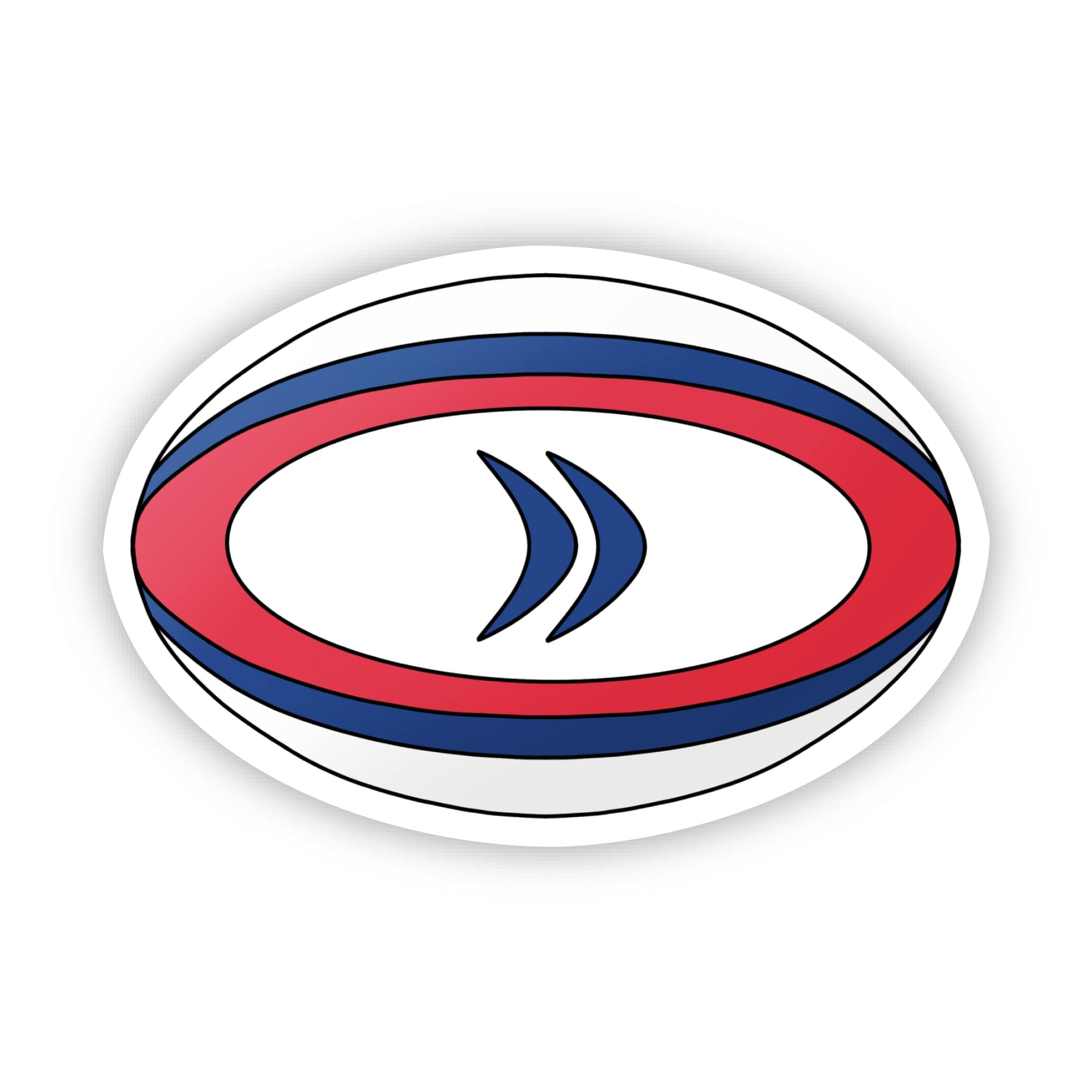  Red Rugby Ball Sticker、mySite、elrpsem3k