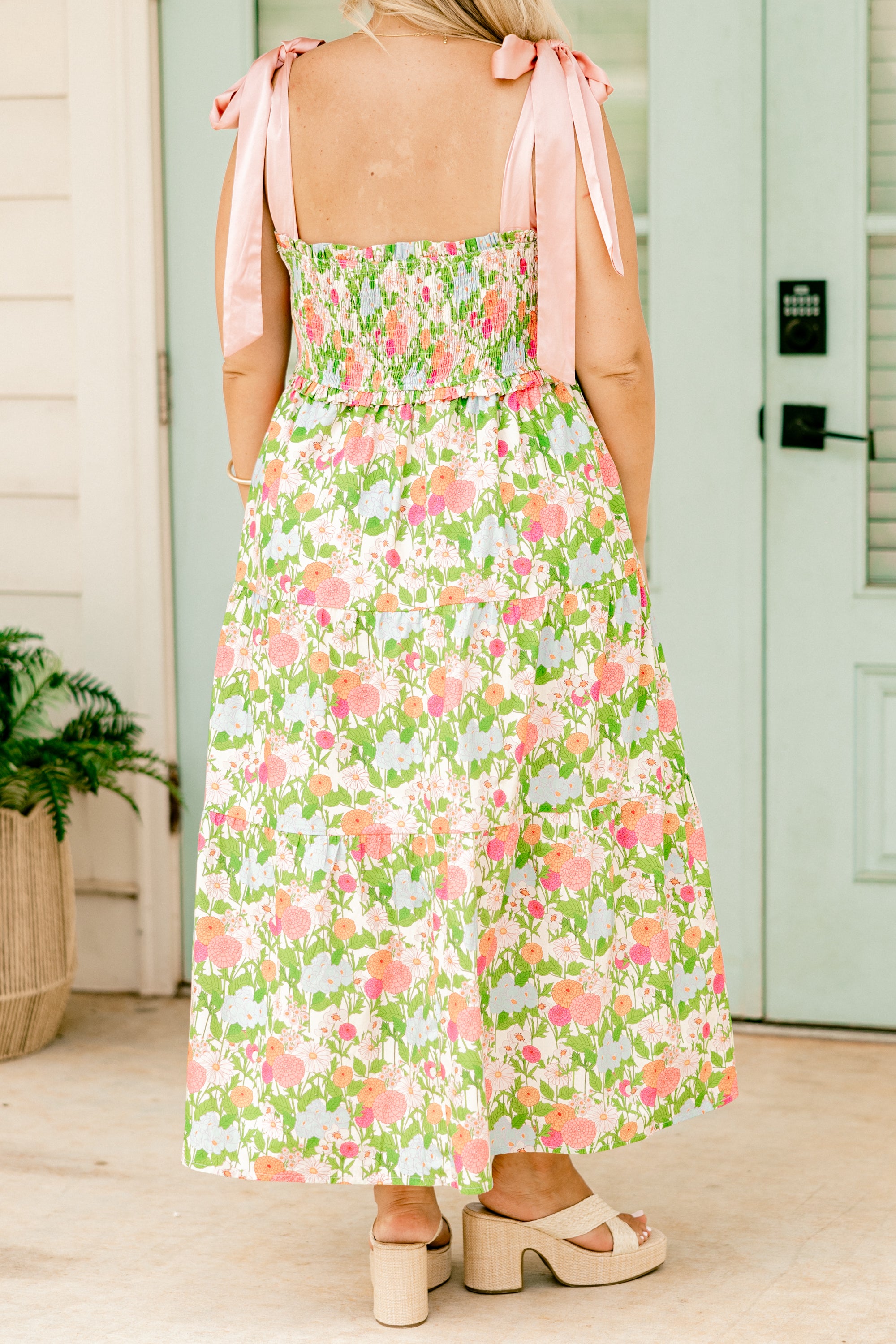  Glowing Rays Dress, Green、mySite、justintrudeaud