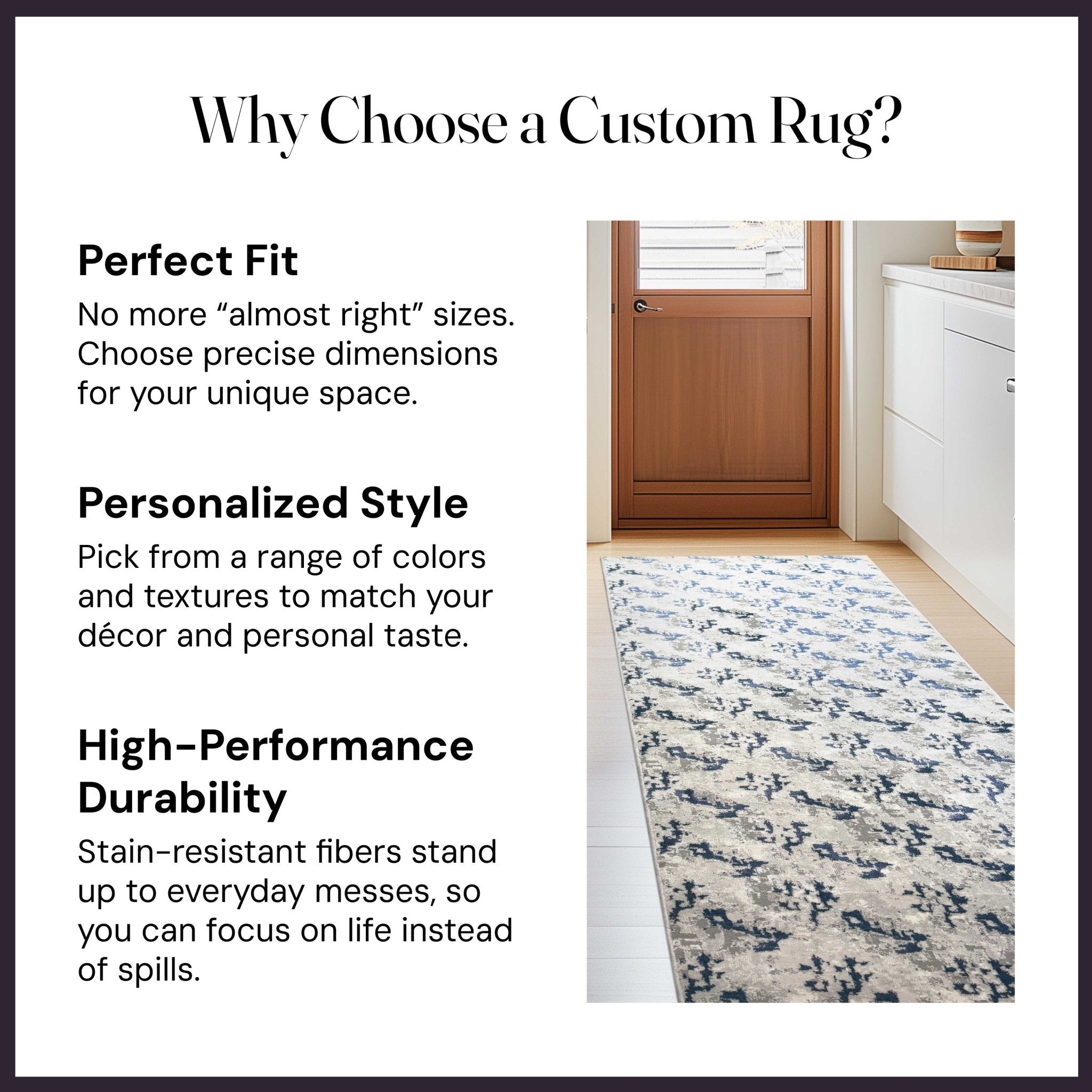 Golden Aegean Custom Size Runner - Shadowplay Abstract Choose Your Runner Length - Perfect For Hallway, Stairs & Kitchen、mySite、gigharbornorthrealestate