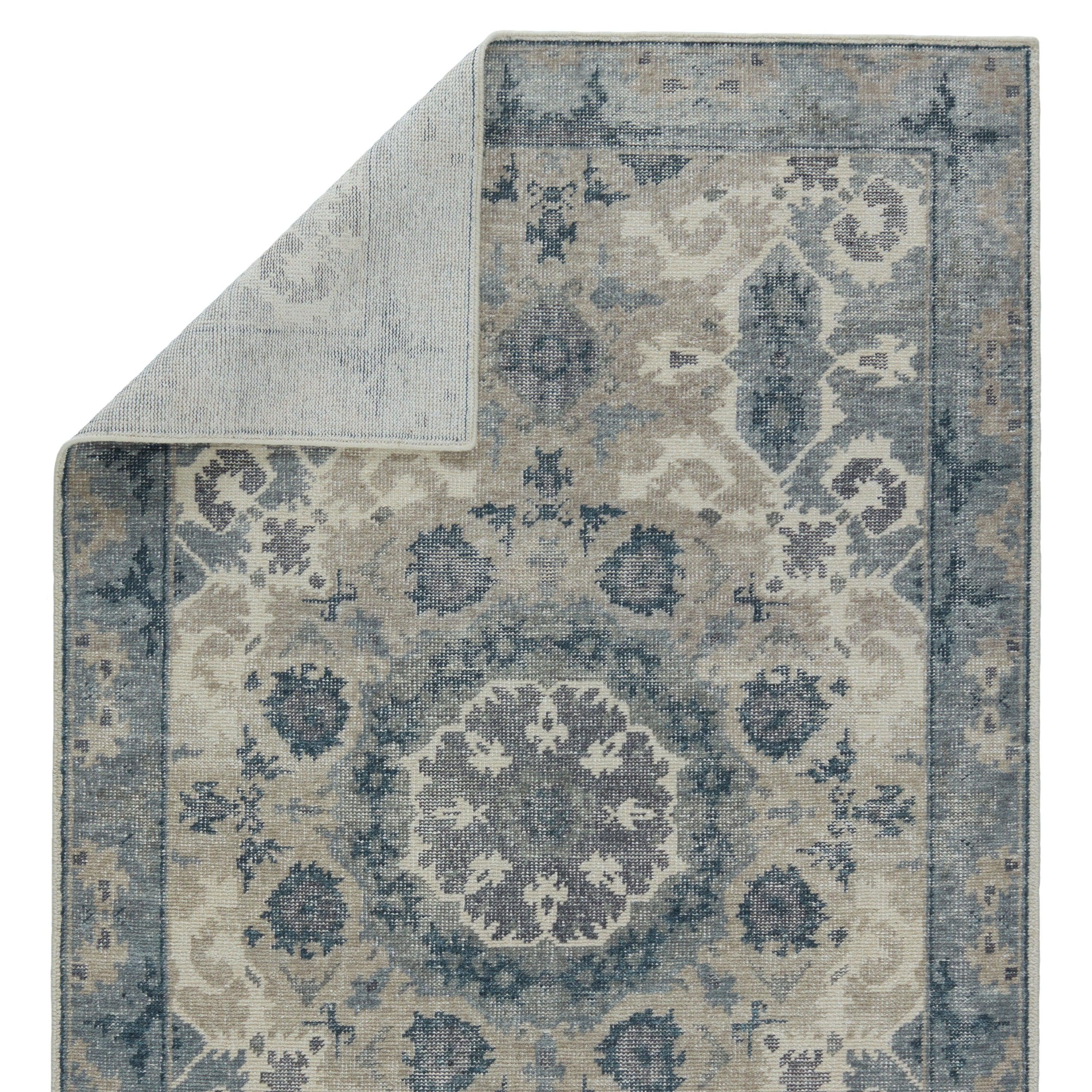 Modify Hand-Knotted Medallion Blue Light Gray Area Rug、mySite、gigharbornorthrealestate