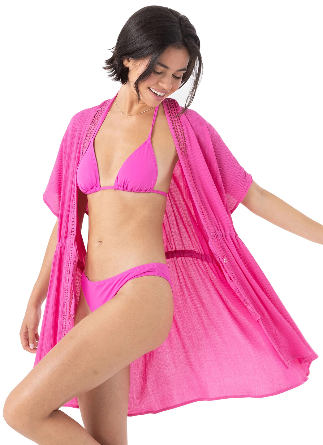 Roxy Women's Sun Kissed Kimono Cover Up、mySite、noshort