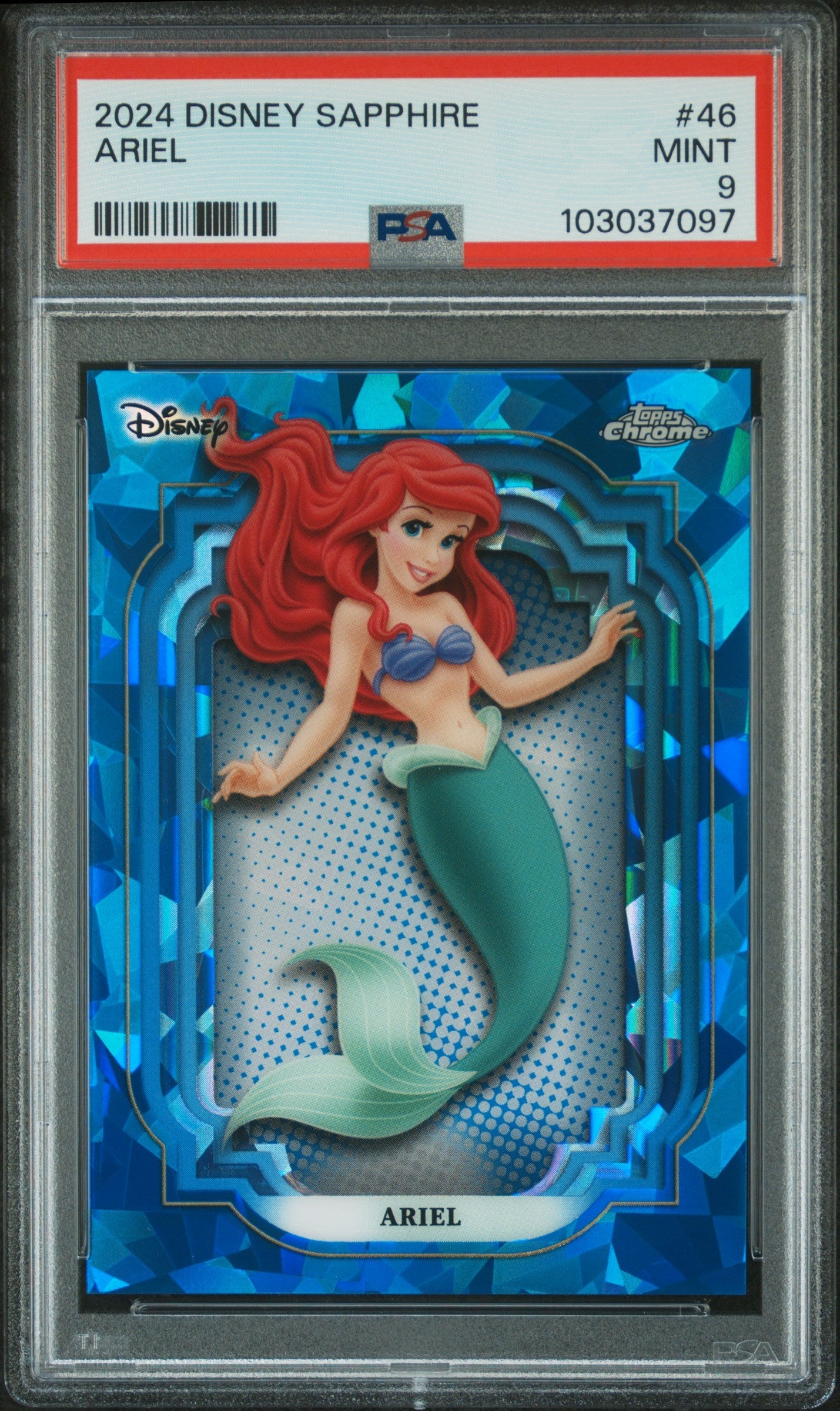 Ariel #46 PSA 9 Topps Chrome Disney Sapphire Edition 2024、mySite、waistdrama