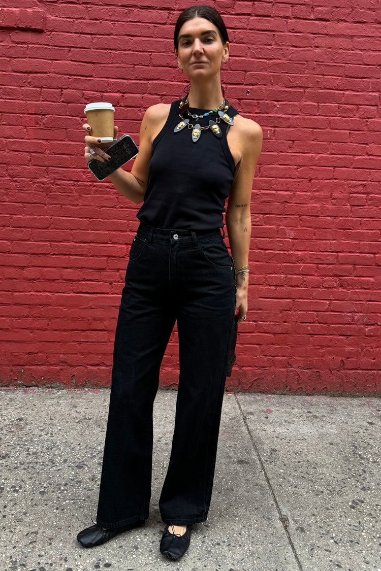 Black Scallop Detail Jeans、mySite、solidvoid