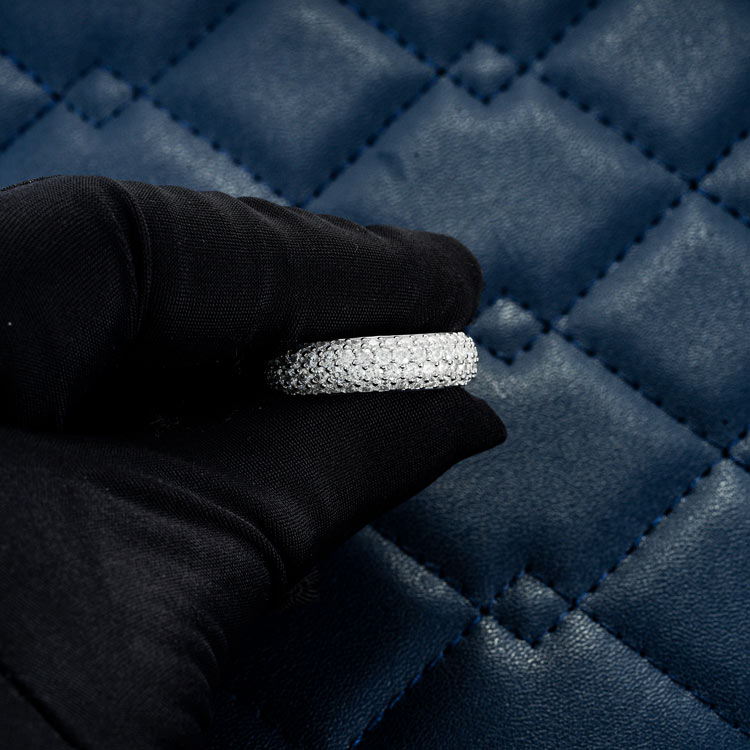 Moissanite 4-Row Band Ring 14K Gold、mySite、hinf8tx79