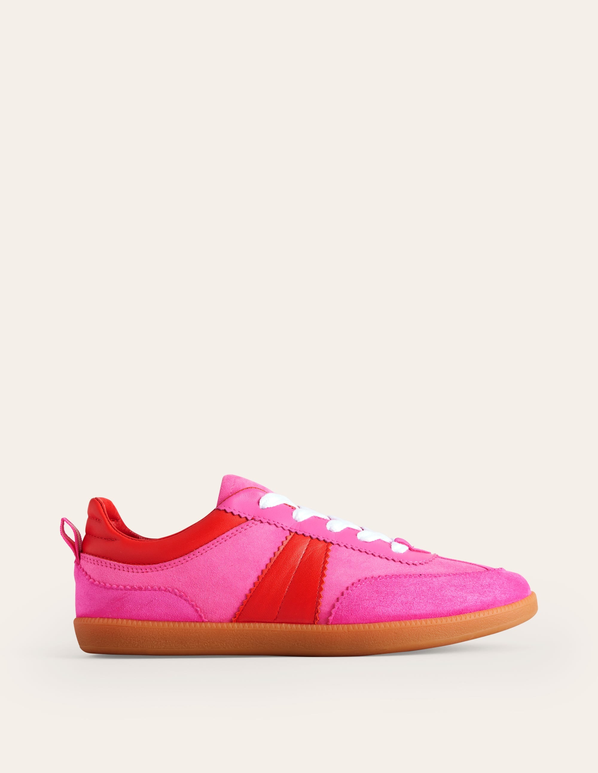  Erin Retro Tennis Trainers-Pink Colourblock、mySite、ashleygrahame