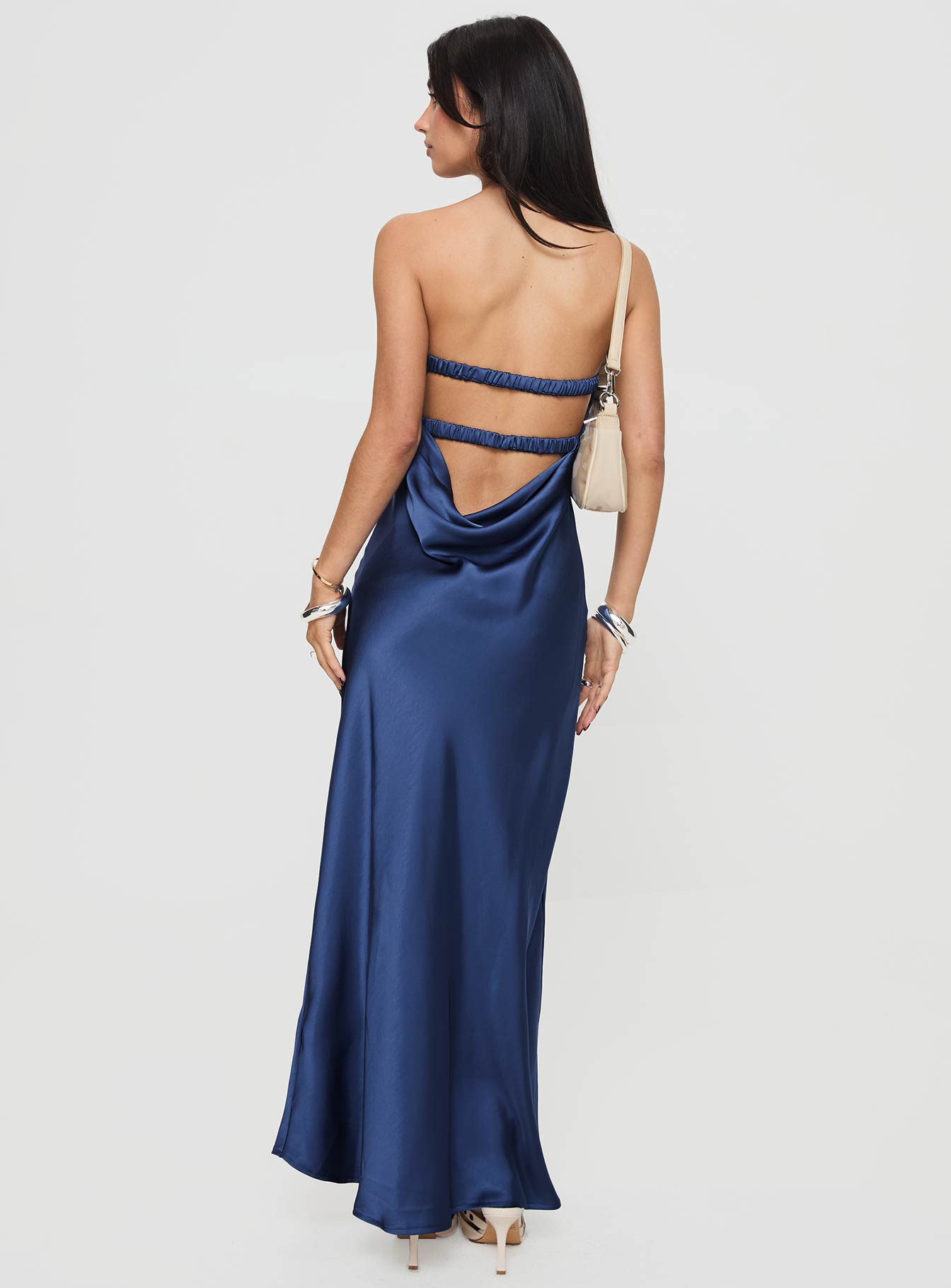 Faviola Strapless Maxi Dress Blue、mySite、solidvoid